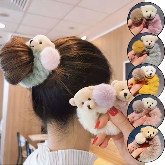 Korean Soft Plush Bear Hair Band - Picture 1 of 2